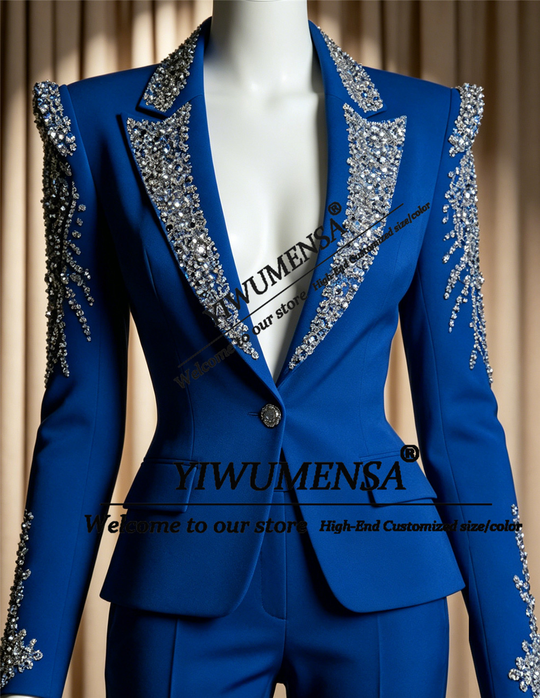 Women'S Formal Wear With Pants - Luxury Women Suits 2 Pieces Sets