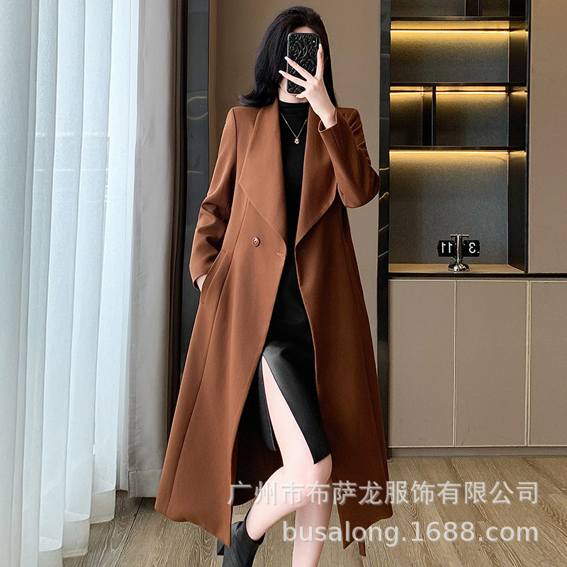 Women'S Office Formal Wear For Ladies - 2025New autumn and winter women's trench