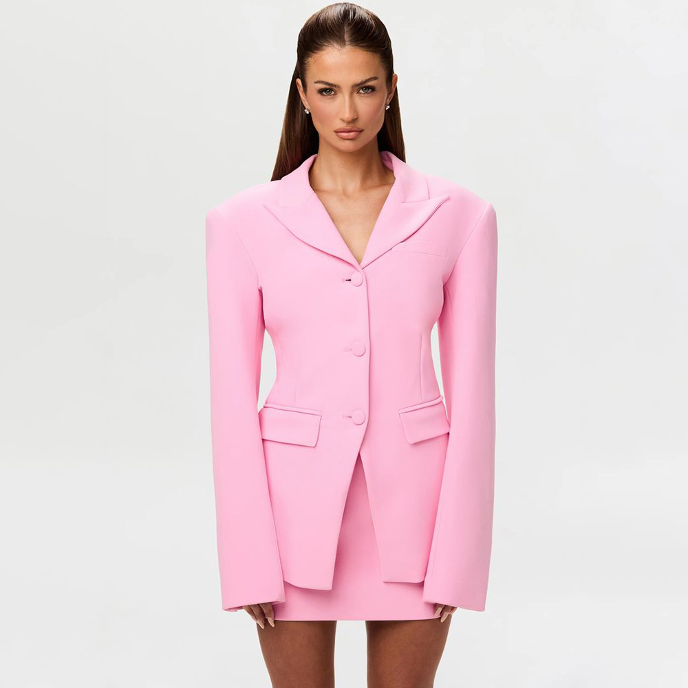 Women'S Office Formal Wear For Ladies - Lively Pink Women's 2Pic Suit Set