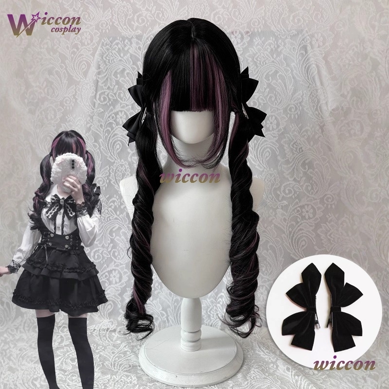 Women'S Formal Wear Jumpsuit - Comic ‌Black Wig with Pink Cosplay