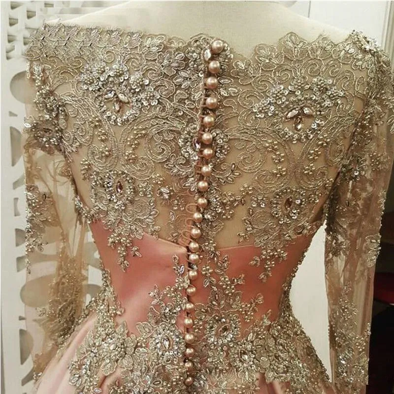 Blush Rose gold Long Sleeve Ev - đánh giá và giá Women Formal Wear Dubai