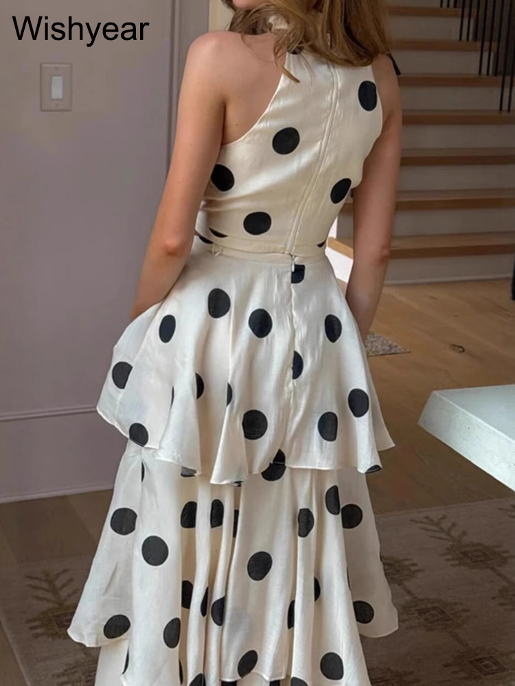 Wishyear Polka Dot Printed 2-P - đánh giá và giá Women Formal Wear For Office