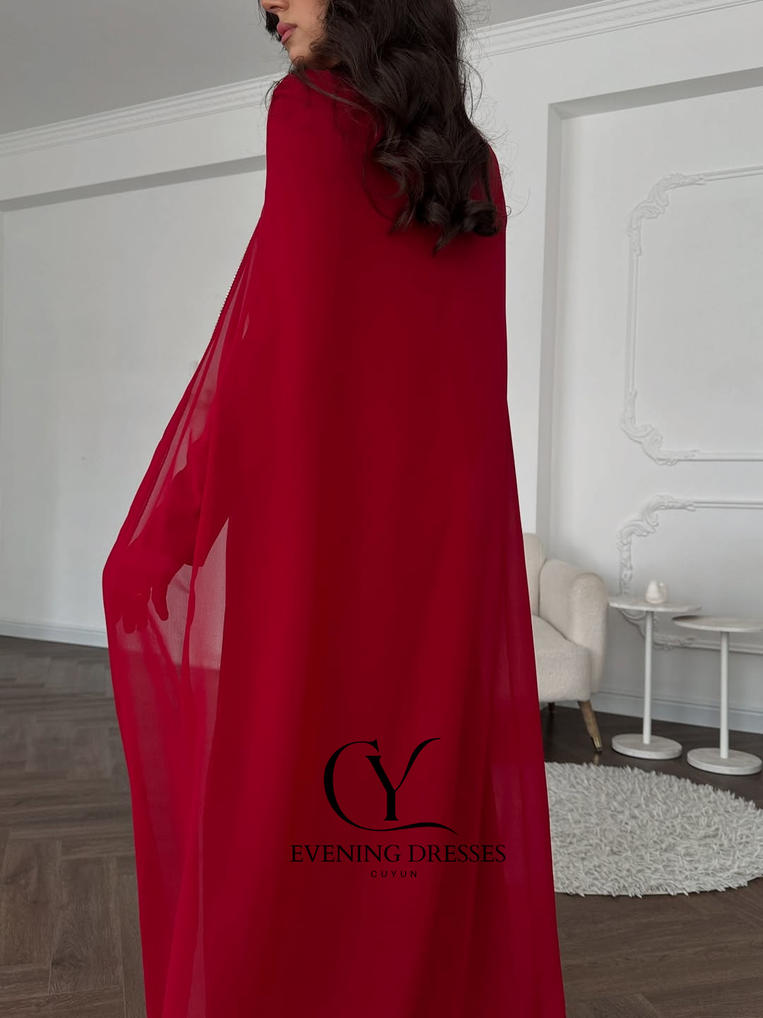 CUYUN Red Saudi Women Evening  - đánh giá và giá Women Formal Wear Dubai