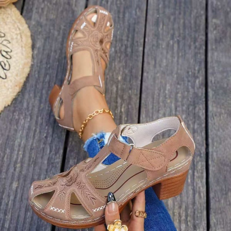 Women's Sandals Mid Block Heel - đánh giá và giá Formal Women Daily Wear Sandals