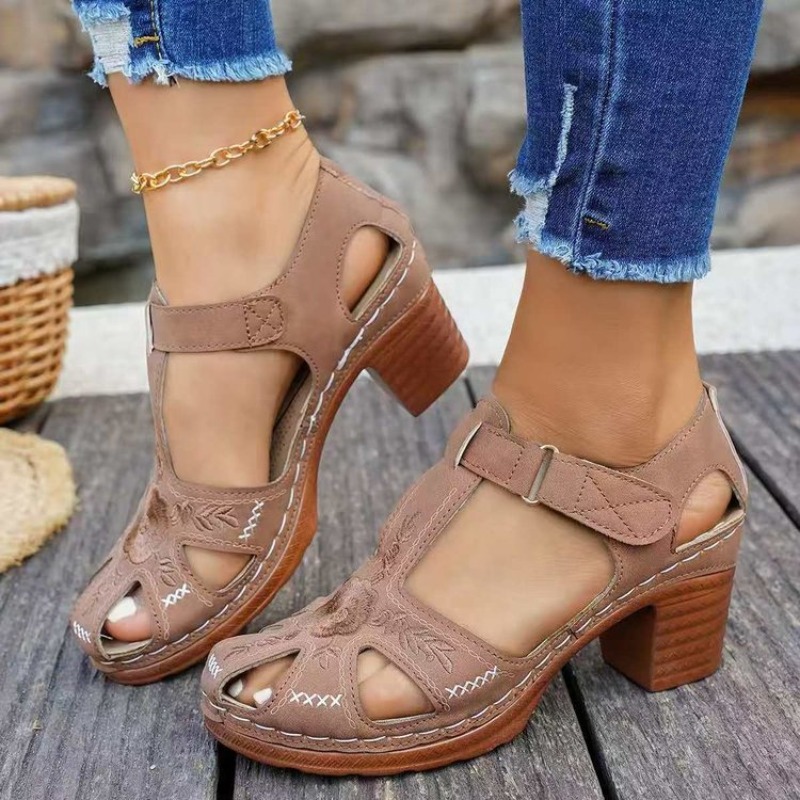 Women's Sandals Mid Block Heel - đánh giá và giá Formal Women Daily Wear Sandals