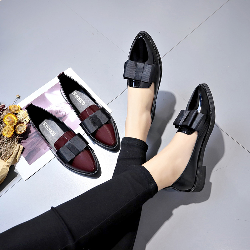 Black/ Wine Red Patent Leather - đánh giá và giá Women Formal Wear For Office