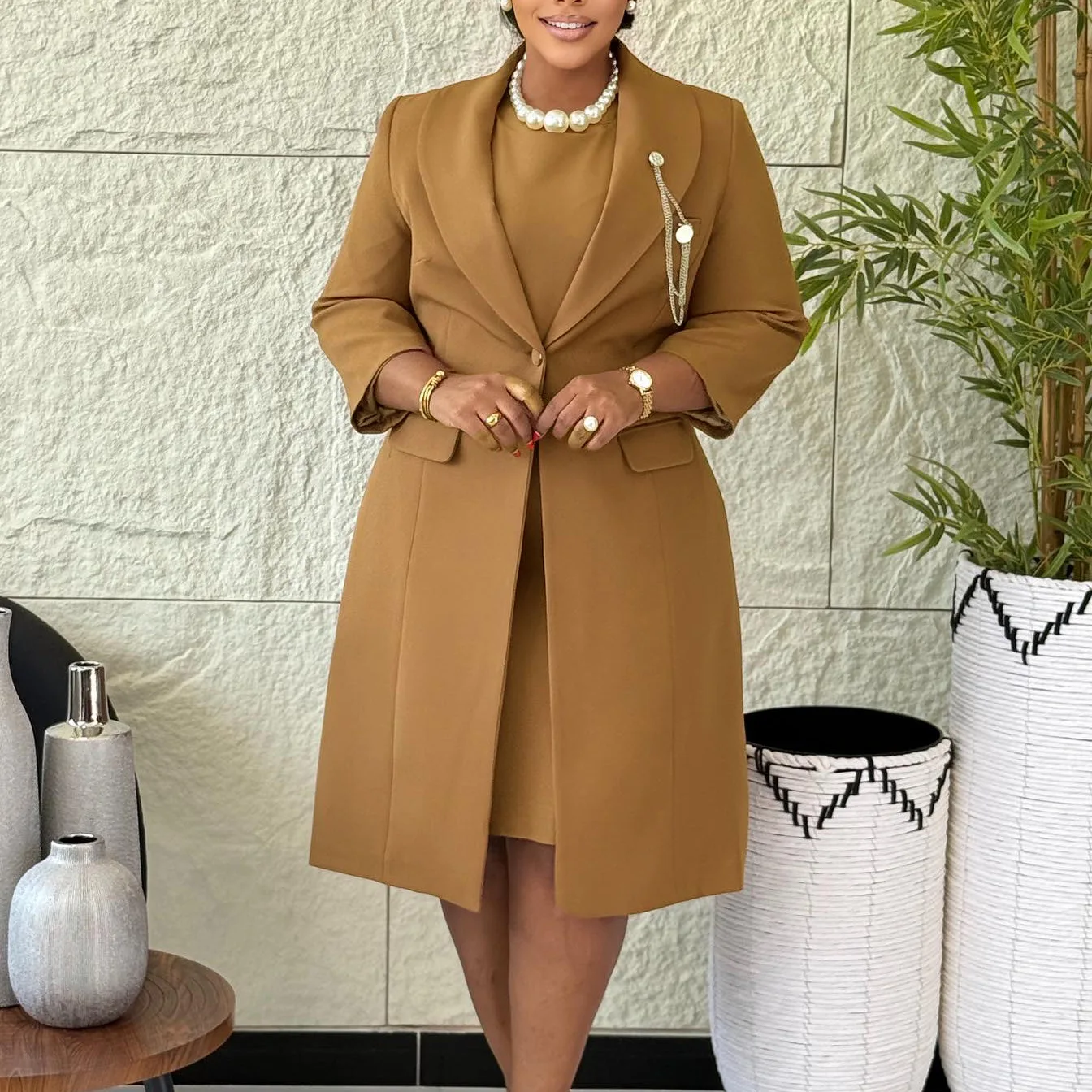 Office Ladies Elegant Two Piec - đánh giá và giá Women Formal Wear Dubai