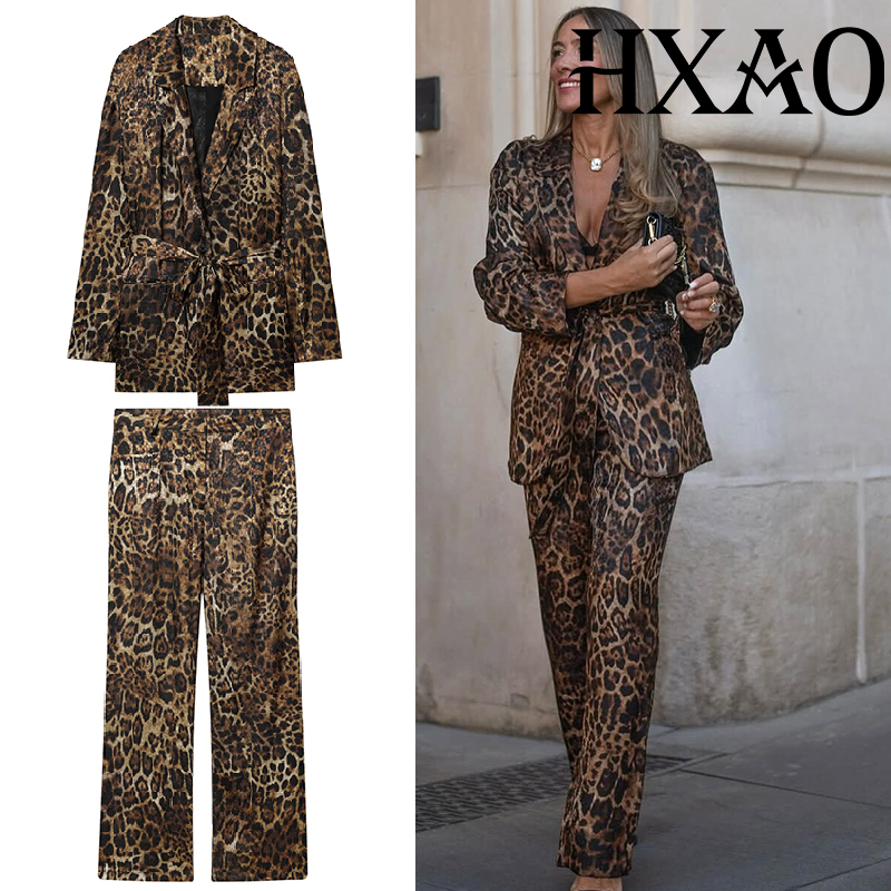 HXAO Leopard Pants Sets 2 Piec - đánh giá và giá Women'S Formal Wear With Pants