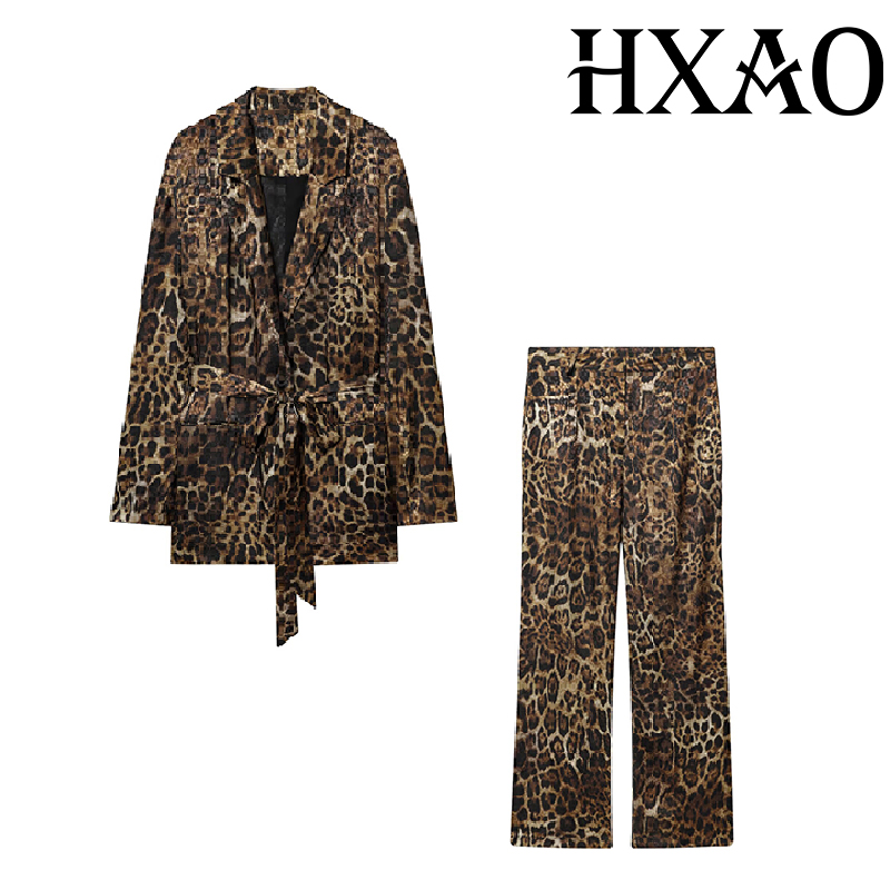 HXAO Leopard Pants Sets 2 Piec - đánh giá và giá Women'S Formal Wear With Pants