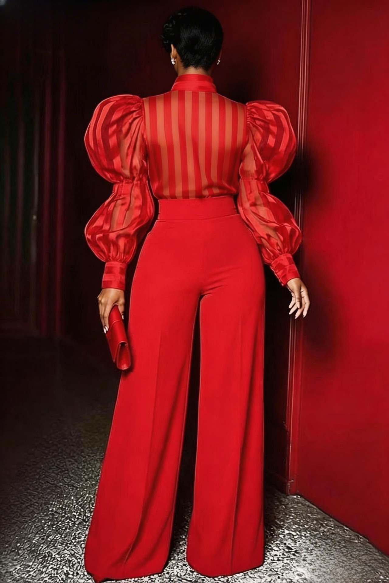Plus Size Front Seam Wide Leg  - đánh giá và giá Women'S Formal Wear With Pants