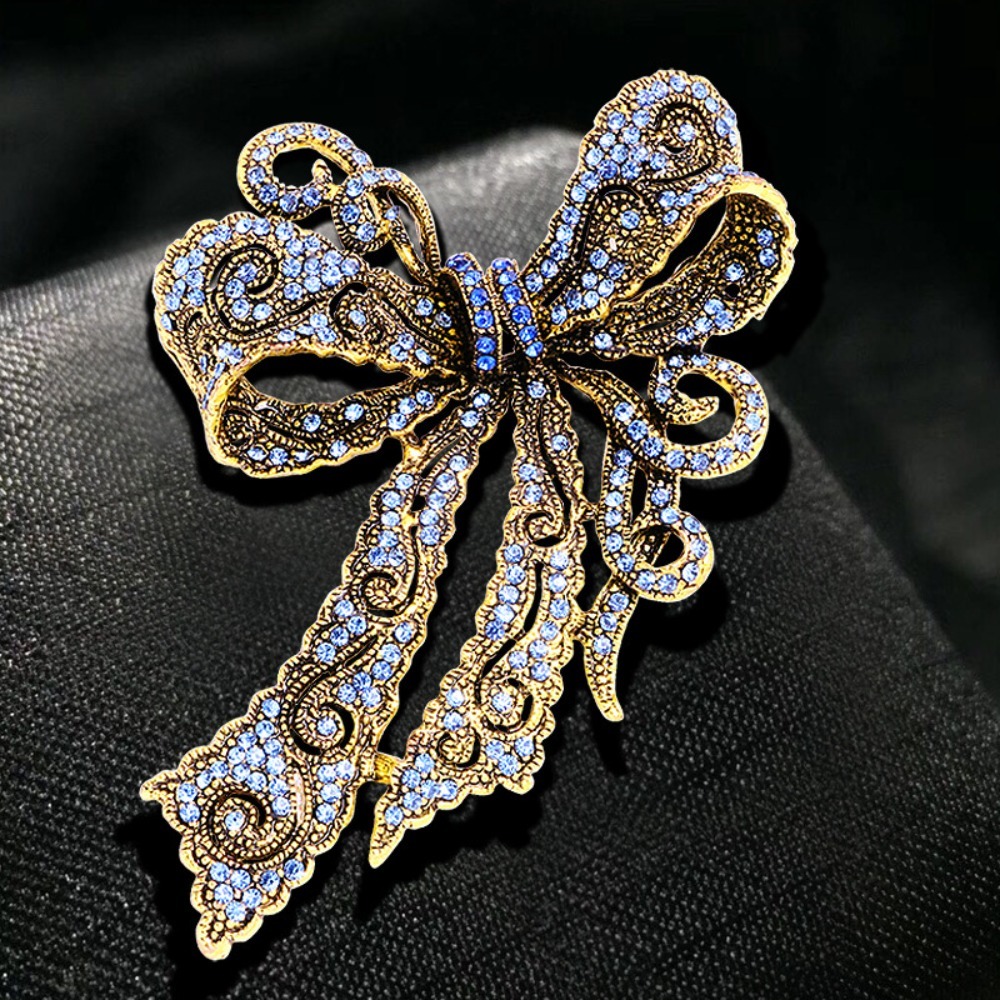 Vintage Bow-Shaped Brooch, Ele - đánh giá và giá Formal Wear Jewelry For Women