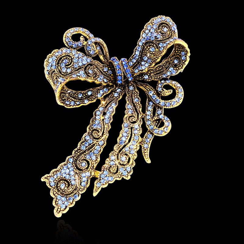 Vintage Bow-Shaped Brooch, Ele - đánh giá và giá Formal Wear Jewelry For Women