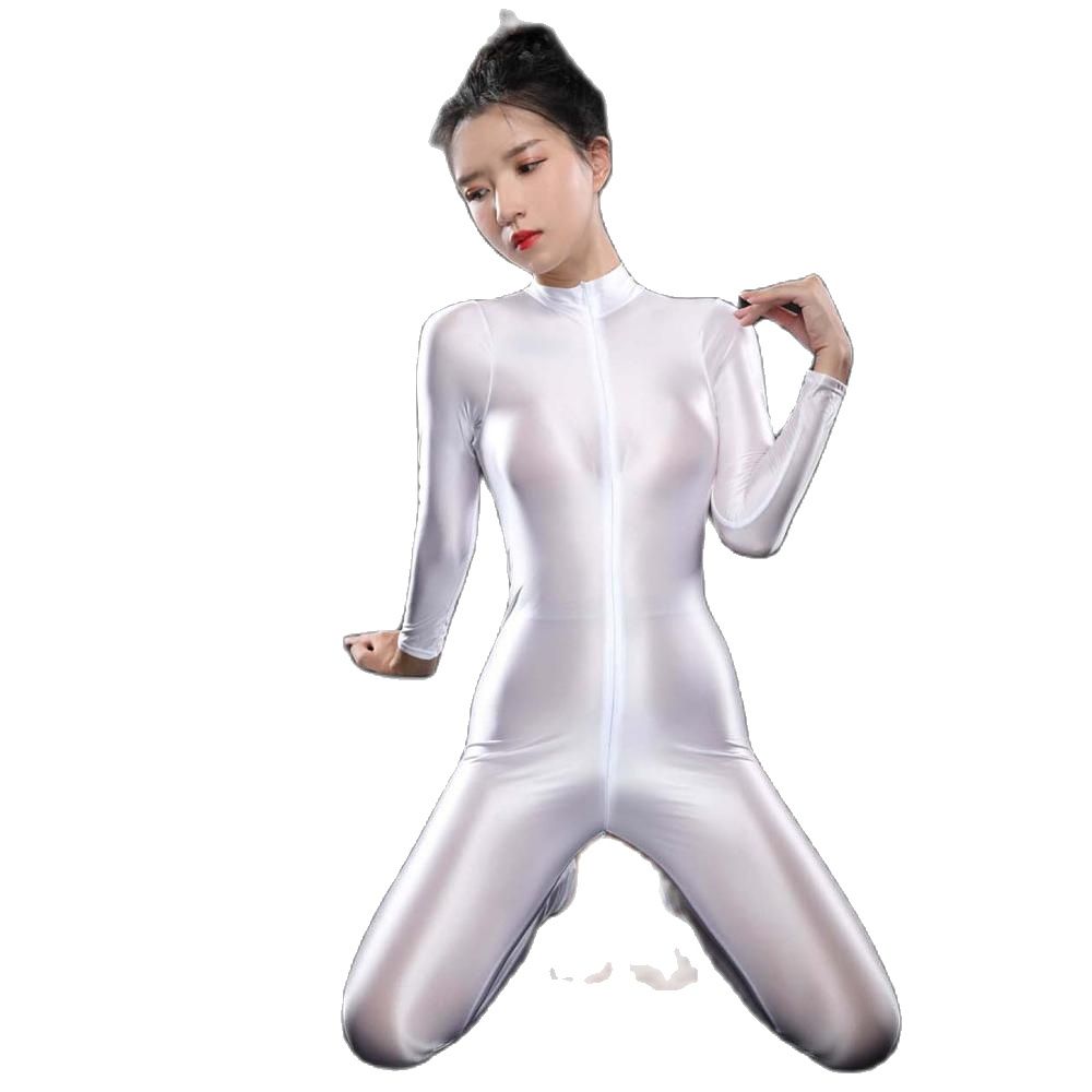 Gợi Cảm Sáng Bóng Dài Tay Dây  - đánh giá và giá Women'S Formal Wear Jumpsuit