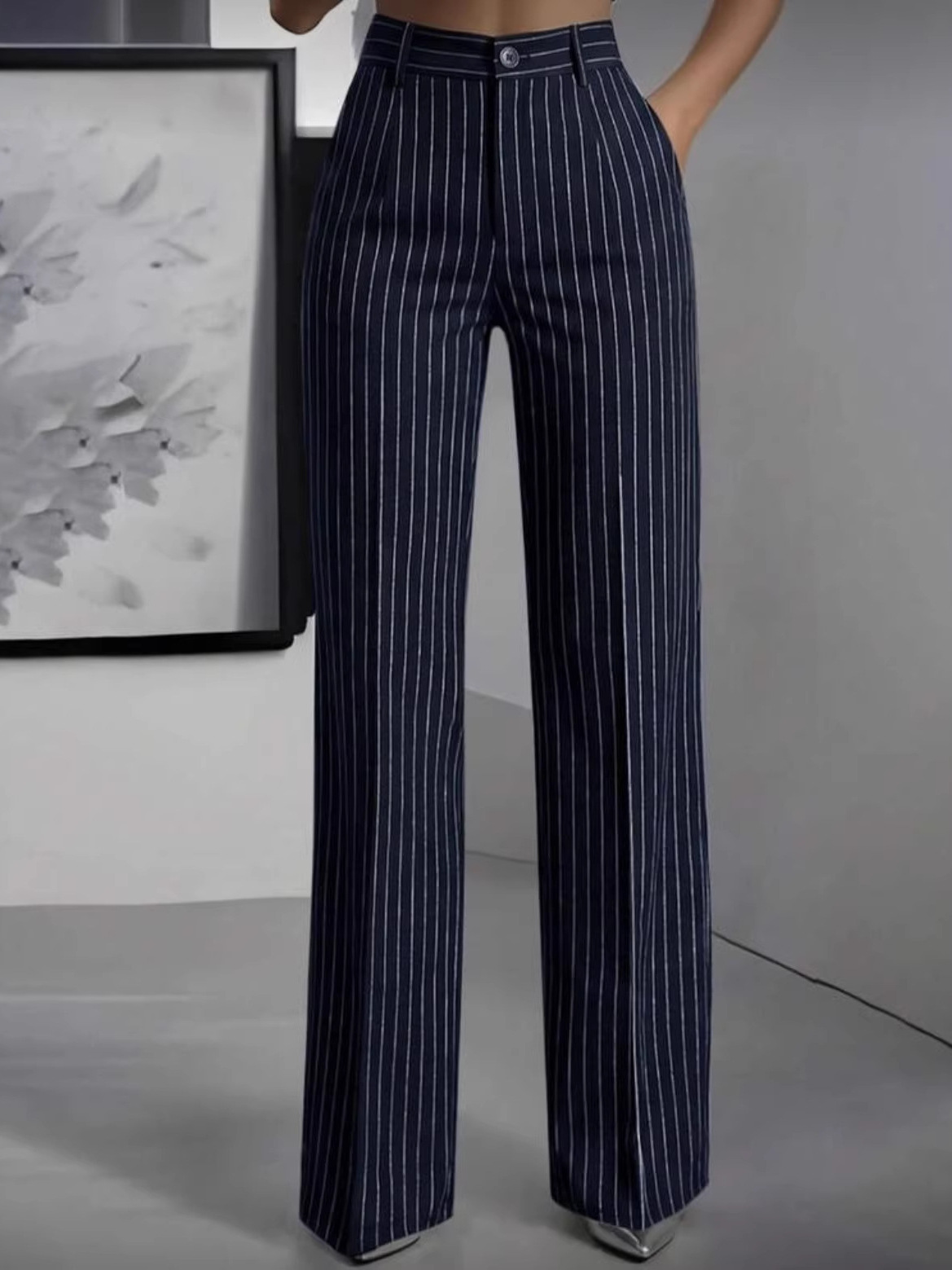Elegant High Waist Straight Le - đánh giá và giá Women'S Formal Wear With Pants
