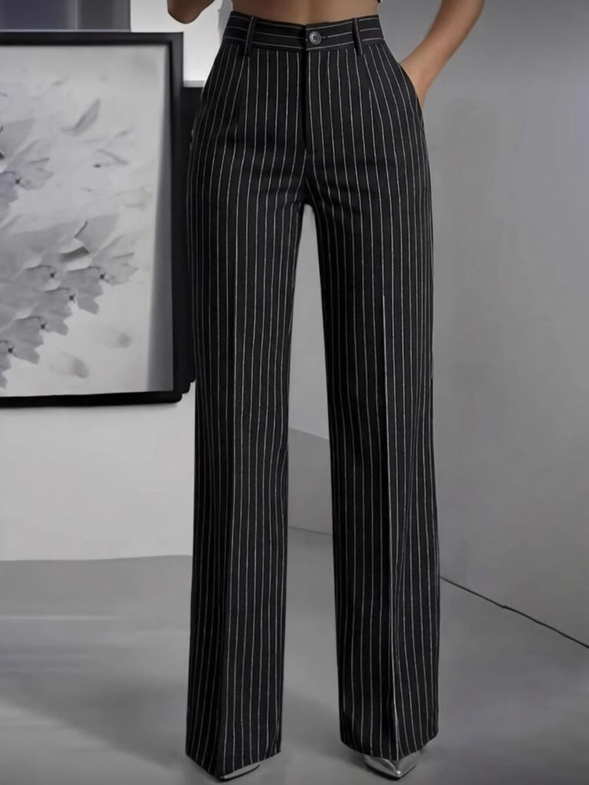 Elegant High Waist Straight Le - đánh giá và giá Women'S Formal Wear With Pants