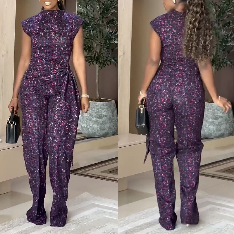 Elegant Women's African Print  - đánh giá và giá Women'S Formal Wear With Pants