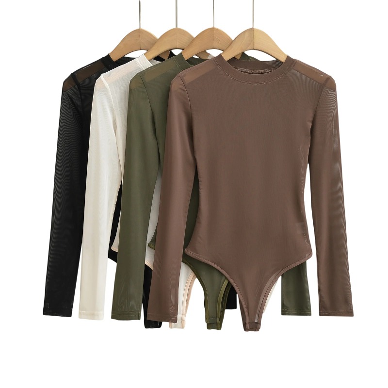 Mesh Crewneck Long Sleeve Wome - đánh giá và giá Women'S Formal Wear Jumpsuit